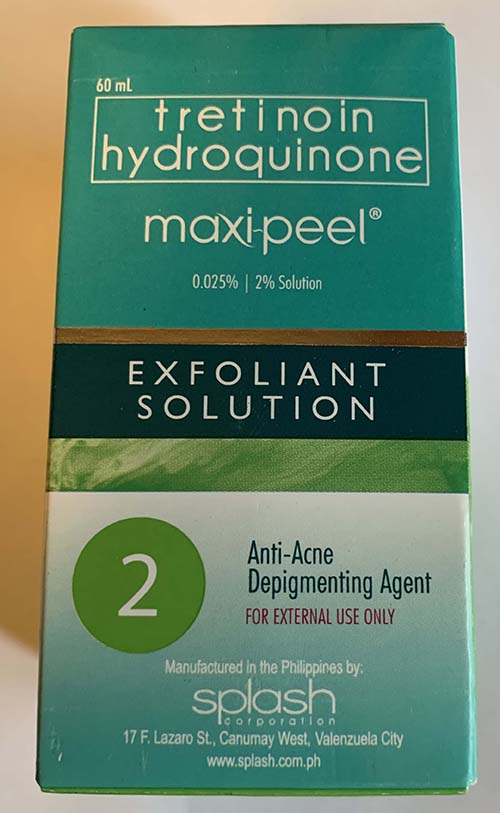 Maxi-Peel Exfoliant Solution 2 Skin lightening