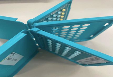 Emballage inadéquat avec pilules manquantes