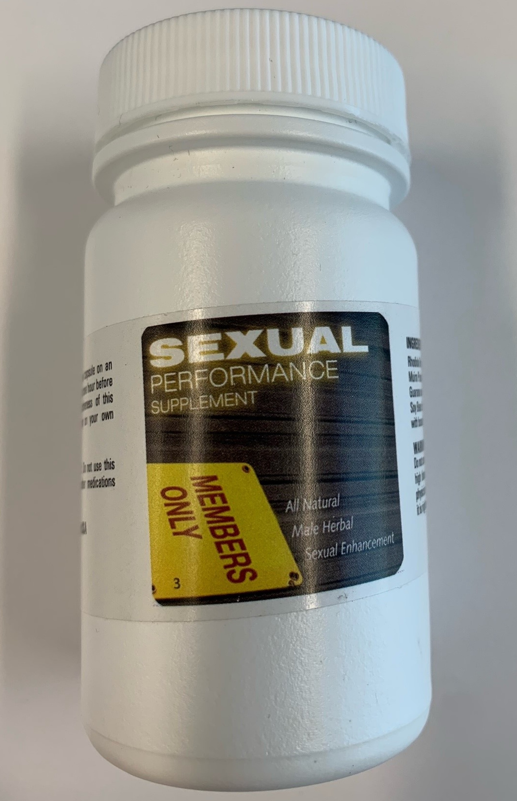 Sexual Performance Supplement - Members Only
