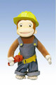 Curious George Plush Doll - Tool Time (soft face)