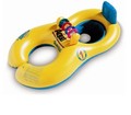 Baby and Me Combo: Yellow figure-8-shaped inflatable float