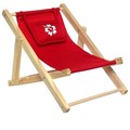 Chaise de plage rouge pour ourson numéro de modèle 107391