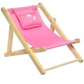 Chaise de plage rose pour ourson numéro de modèle 107392
