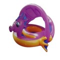 Flotteurs gonflables violet et orange pour bébés rappelant un hippocampe « Silly Seahorse Sunshade Float »