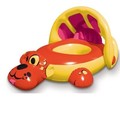 Flotteurs gonflables rouge, jaune et rose pour bébés rappelant un chien « Playful Puppy Sunshade Float »