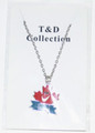 T & D Pendant Necklace