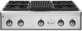 Table de cuisson à gaz professionnelle pourvue de six brûleurs et grill - modèle ZGU364LRP ou ZGU364NRP