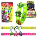 Plastic plug bracelet with frogs, dolphins and sea creature designs