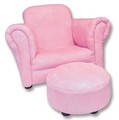 107003 Pink Suede Chair