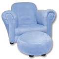 107004 fauteuil Velours bleu