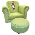 30005 Olive green velour with Cat in the Hat embroidery
