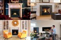 Top row, left to right: fireplace models MPB and MPD. Bottom row, left to right: fireplace models MPDP and RHAP54