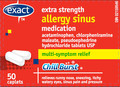 Exact Extra Strength Allergy Sinus Medication (50 count)
