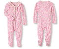 No de style 1733C0033 - Pyjama rose à motif de lapins (avant et arrière)