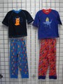 Boy short sleeves V-neck pyjamas set style number 1133535 LB (211-00253)