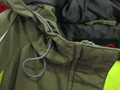 Example of drawstring in the hood/neck area