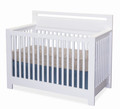 “Cozy” convertible crib in cottage white (007)