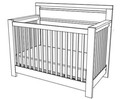 “Cozy” convertible crib