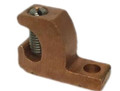 Improper bare-copper grounding lug subject to the recall – note the brown colour