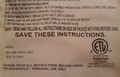 Étiquette du coussin chauffant sur laquelle figure une marque de certification cETLus falsifiée