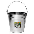 Galvanized metal bucket with handle with the model number 3009097 and the universal product code (UPC) 667888049578.