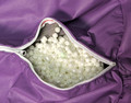 Siège-sac Ace bayou avec fermeture à glissière ouverte