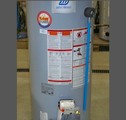 John Wood fifty-gallon propane fueled residential water heater