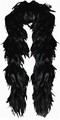 Deluxe Fantasy Feather Boa (black colour)