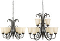 Chelsea Collection six- and nine-light chandeliers
