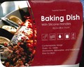 Superior Ceramic Baking Dish with Silicone Handles and Glass lid Product Label
