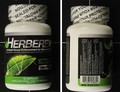 Herberex – flacon de 10 gélules (recto du flacon et liste des ingrédients) 