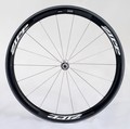 First generation Zipp 88 front wheel hub laced into a full wheel