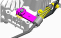 Brake Arm shown in purple