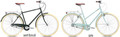 Vélo Downtown 3 – vert foncé et Vélo Downtown 3-ST – gris 