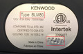 Kenwood blender rating plate with the type number identified on the upper left-hand side and the date code on the lower right-hand side.  The affected blenders bear a date code from 14x01 to 15x22 (“x” is a letter, for example 14T01).