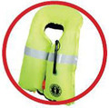 Image 3: Fluorescent green bladder of the Mustang Survival HIT inflatable PFDs