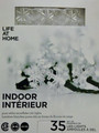 Life at Home Indoor Pure White Snowflake or Star LED Lights set of 35