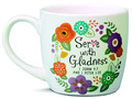 Serve with Gladness ceramic mug