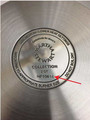 Date code inscribed on bottom of frying pan