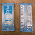 Vues avant et arrière des lingettes nettoyantes sans parfum Impreva Bath, paquet de huit, no de réapprovisionnement 7988