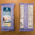 Débarbouillettes désodorisantes moyennes Deodorant Comfort Bath, paquet de 5