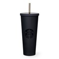 Stainless Steel Straw in Matte Black Cup