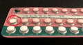 Top view of ALESSE 28 blister package with broken tablet circled in red   