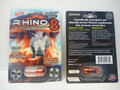 Rhino 8 Platinum 8000, étiquette de front et de dos