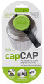 humangear capCAP - accessory bottle cap shown in green/gray combination
