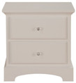 Two drawer night table White