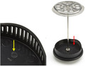  The date code dial is printed on the inside of the Bialetti coffee press plunger lid.