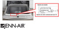 Lave-vaisselle Jenn-Air – emplacement des numéros de modèle et de série
