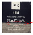 The style numbers are indicated on the garment’s neckline label