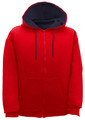Hooded Jacket – Red/Navy colour